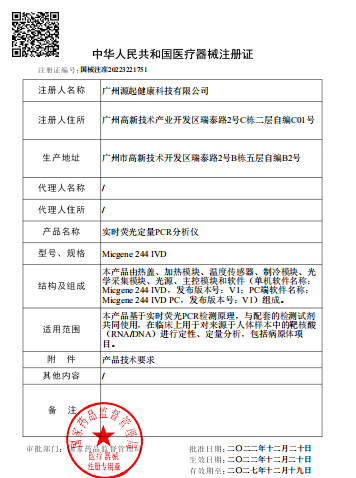 La CINA Guangzhou BioKey Healthy Technology Co.Ltd Certificazioni